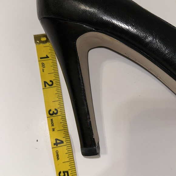 Jessica Simpson Black Pumps Platform Open Toe Shoes Size 9 - Picture 14 of 14